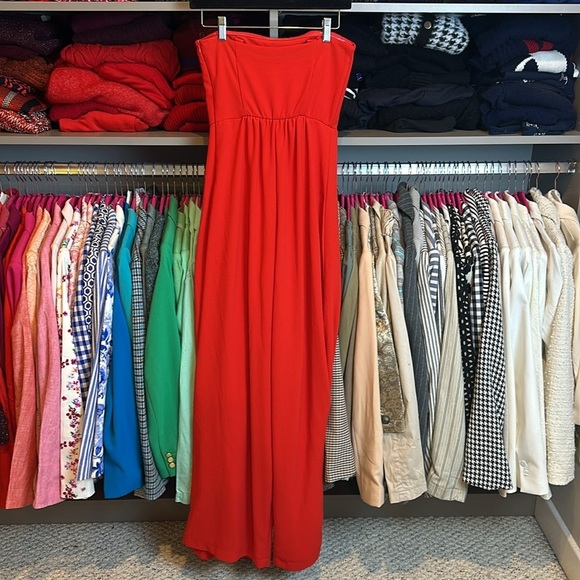 Wild Fable red strapless or spaghetti strap jumpsuit size XS NWT - Picture 3 of 3